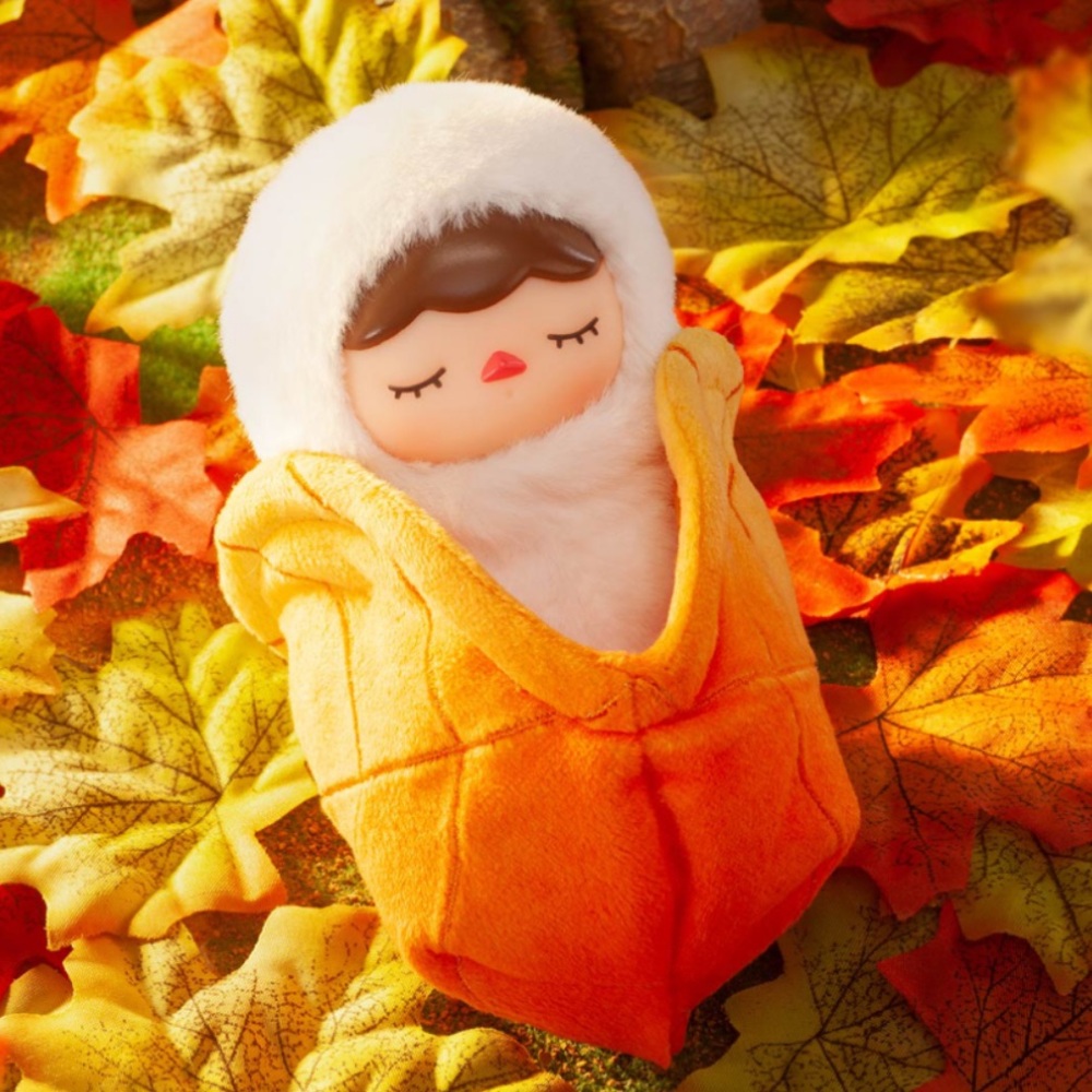 NEW Pop Mart Pucky Forest Party Plush Pendant - Leaf Baby